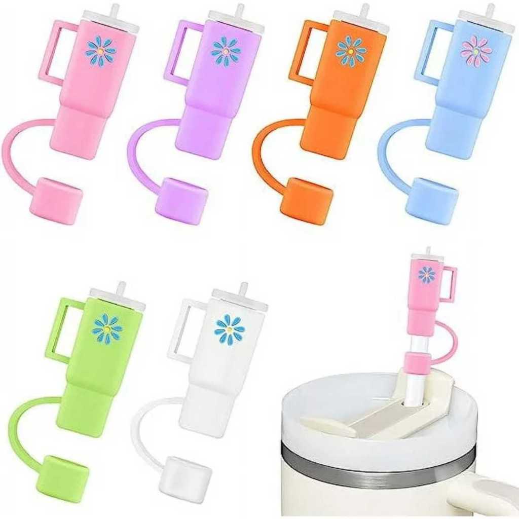 Tampinha tampa de silicone para canudo copo quencher garrafa Stanley cobertura de palha