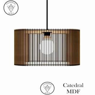 Luminária Decorativa Listra Luxo em Mdf GRANDE Sala Quarto Decoração com desconto 