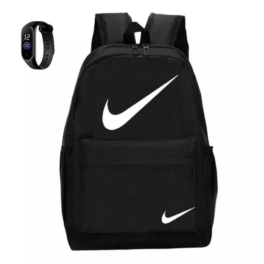 Kit Mochila + Relógio Masculino e Feminino Unissex Lançamentos em Oferta