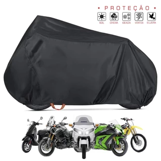 Capa Para Moto Protetora Forrada Impermeável Térmica Sol Chuva Poeira Anti-Risco Diversos Tamanhos Para Todos Os tipos em Oferta na Shopee
