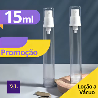 Kit 3 Unidades 15ml Frasco Viagem Transparente Vácuo Vazio Spray/Pump Portátil Plástico Recarregáveis Higiene Loção - WL em Oferta na Shopee