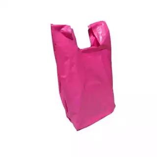 Sacola PLASTICA Rosa 30 x 45 100 Unidades Reforçada