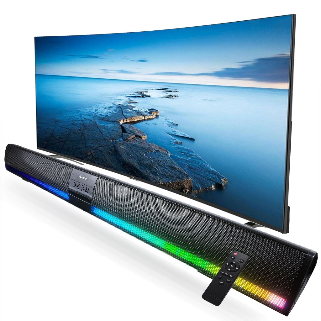 Soundbar Subwoofer Spekaer Home RGB Tv Smart Com Controle Bluetooth BT