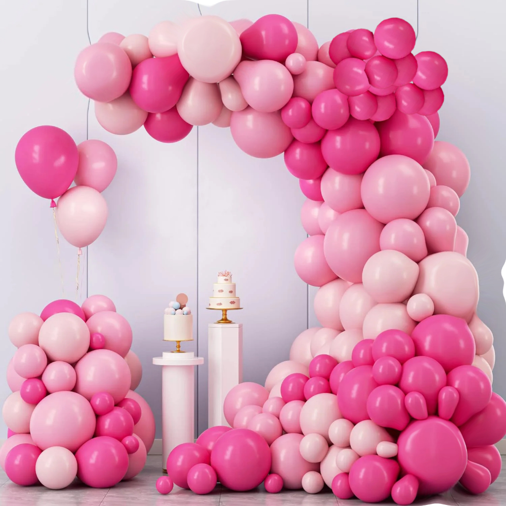 Kit 150 Baloes Bexiga Pink Rosa Claro e Rosa Candy Artigo de Festa ...