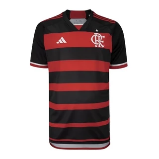 NOVA CAMISA FLAMENGO VERMELHA LISTRADA 2024-25 TORCEDOR