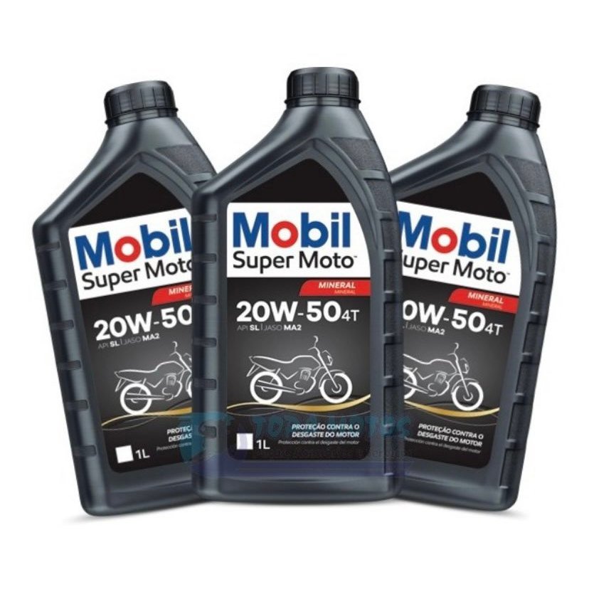 Óleo Mobil Super Moto 4T 20W-50 Semissintético - 3L