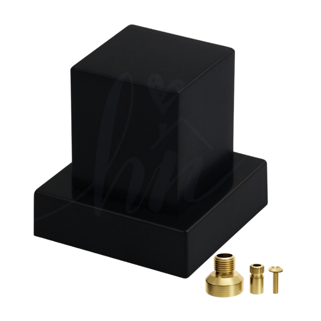 Acabamento Quadrado Black Luxo para Banheiro 100% Metal Padrão DOCOL