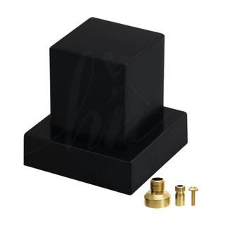 Acabamento Quadrado Black Luxo para Banheiro 100% Metal Padrão DOCOL