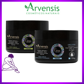 Arvensis Máscara Capilar Cachos Naturais (Ondulados e Cacheados, Crespos e Crespissimos 250g)