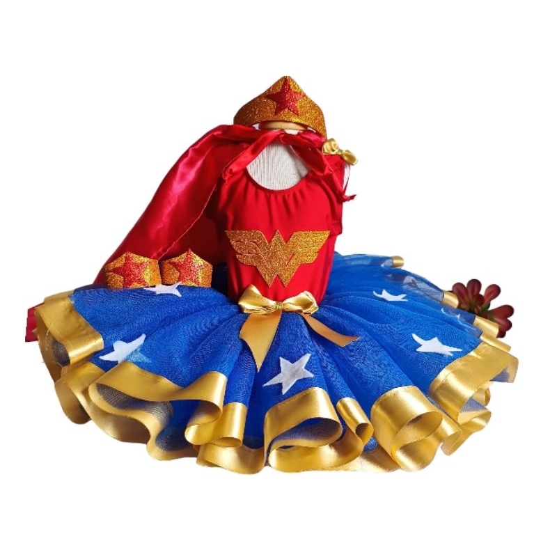 Fantasia Infantil Mulher Maravilha Carnaval Aniversário Roupa da