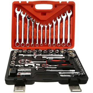 Maleta Estojo Kit Ferramentas Completa Kit 61 Chave Catraca Jogo De Soquetes Allen Torx Ferramentas