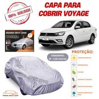 Capa para Cobrir Carro com Forro Volkswagen Voyage de Ótima Qualidade Resistente protege contra raios UV, chuva, poeira, riscos