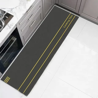 Passadeira de Cozinha Tapete Antiderrapante Decoração 1,18m x 40cm Emborrachada