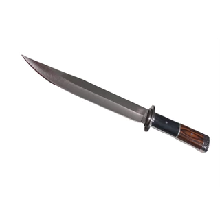 Faca Grande Churrasco Personalizado Modelo Luxo Fulltang Inox SA312