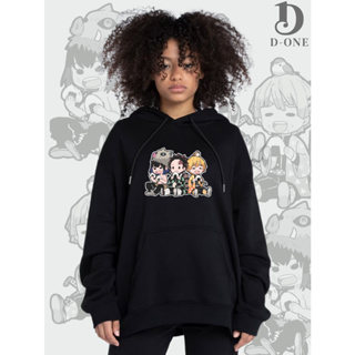 Moletom Anime Demon Slayer Canguru Flanelado Com Capuz Streetwear Blusa Unissex Algodão