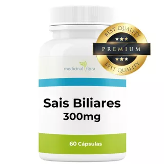 Sais Biliares 300mg - 60 Cápsulas - Ox Bile - Bile do Boi
