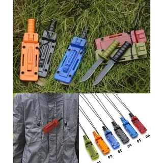 Faca De Pescoço R24 Aço Inoxidável Colar Camping Pesca