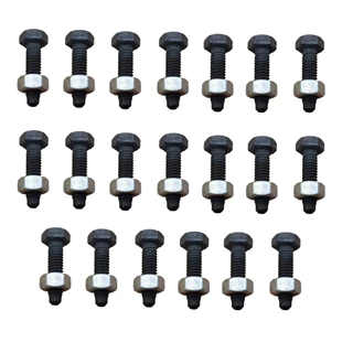 Parafuso Aço Sextavado M6 X 26mm Aço 8.8 Kit 20 Pcs + Porca