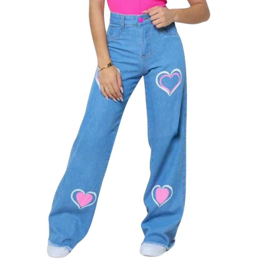 Wide Leg Jeans CalÇa Boca De Sino Para CrianÇa Calça Jeans Wide