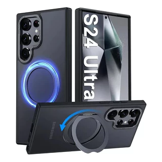 Capa Capinha Premium Magsafe C/ Anel Para Galaxy S24 Ultra
