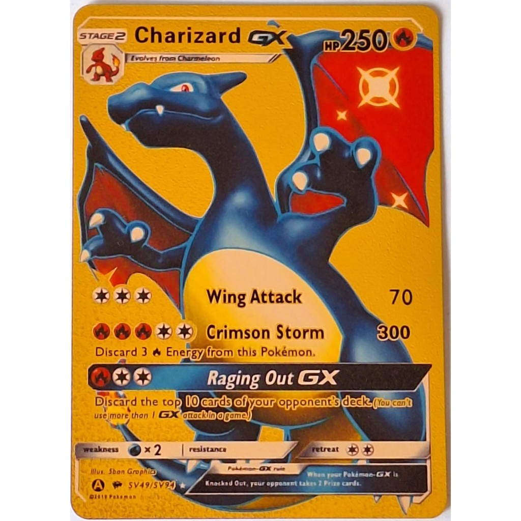 Cards Charizard Pokemon edição de colecionador com fino relevo nas ...
