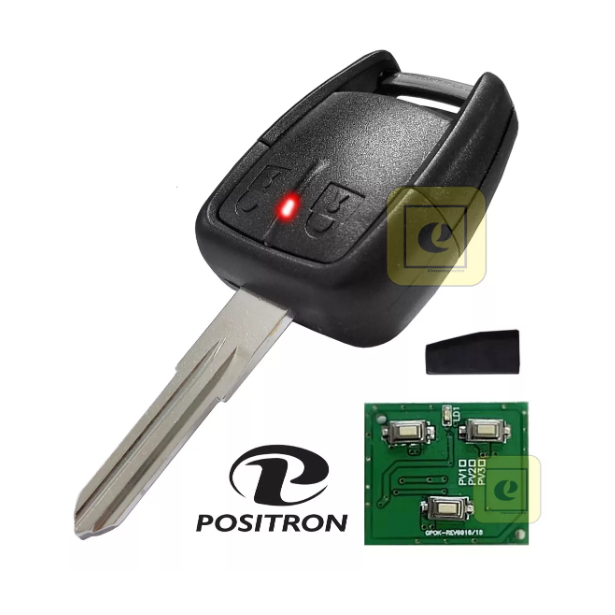 Custodia Portachiavi Con Telecomando A 2 Pulsanti Per Opel Corsa D Per