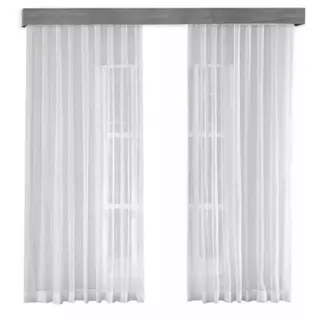 Cortina Voil Flame Gaze de Linho Para trilho Suiço 6,00 x 2,80 altura