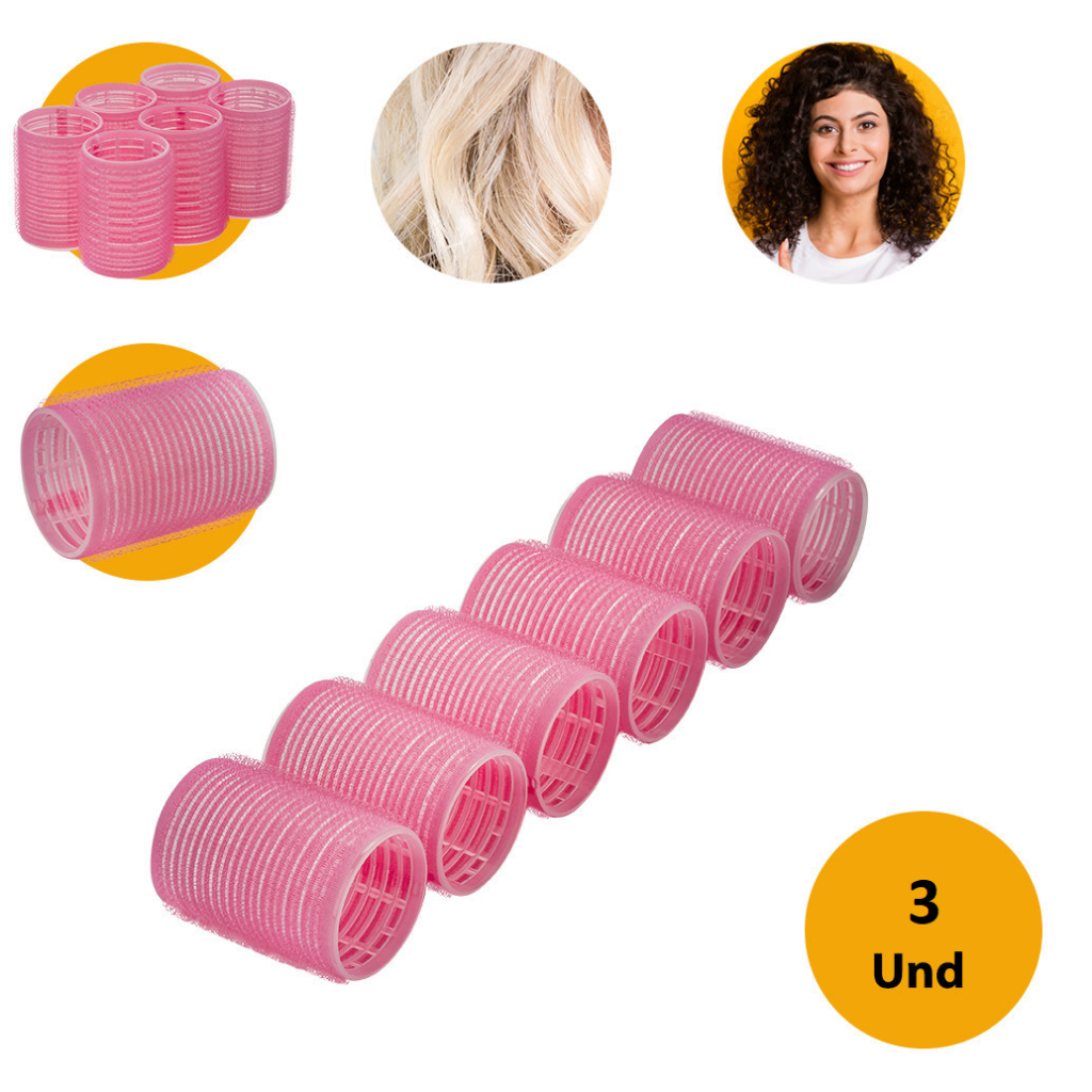 Kit 3 Bobs Para Cabelo Formador de Cachos 44mm Salão de Beleza Casa ...