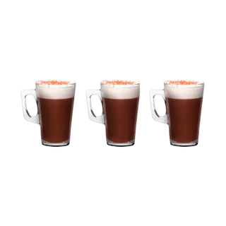 Jogo 3 Xícaras Taça 250ml Caneca Alta Café Dolce Gusto Cappuccino