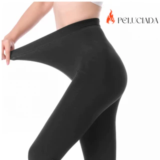 Calça Térmica Feminina Segunda Pele Peluciada Tecido Flanelado Ideal Para Inverno