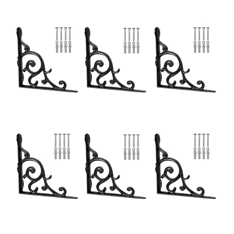 Suporte Para Prateleira Mão Francesa 18x18 - 6 Unidades Aluminio Reforçado