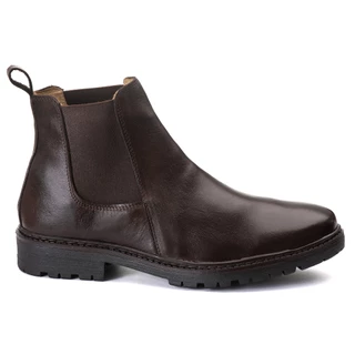 Butina Chelsea em Couro Masculino, Palmilha gel de conforto
