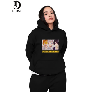 Moletom Canguru Anime The Promised Neverland Blusa Feminina Maculina Com Capuz Algodão Confortável