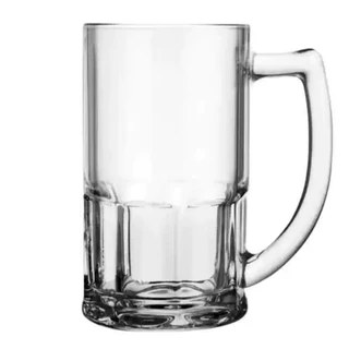 Kit 6 Caneca de Chopp Cerveja 340 Ml Vidro Resistente