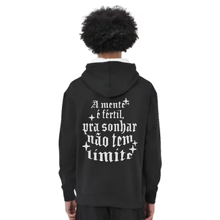 Moletom Moda Canguru Com Capuz Funk A Mente é Fértil Musica Artista Masculino Feminino Blusa Flanelado Algodão