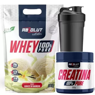 Kit Whey protein e Creatina pura 300 gr