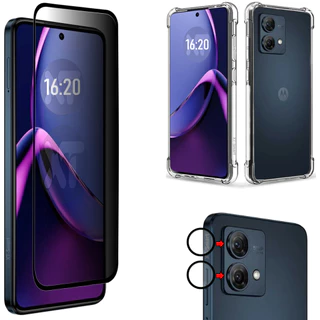Película de Privacidade 3D Para Moto G84 5G | Capa Capinha Case | Película da Câmera 3D