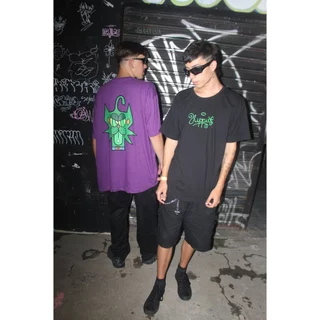 Camiseta Street Wear Hippiex Gato Alien
