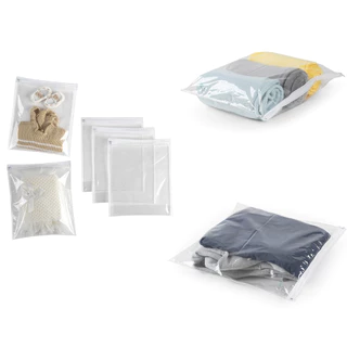 Kit 5 Saquinhos Organizadores PMG Com Zíper Multiuso Envelope Maternidade/Guarda Roupas/Mala De Viagem em Oferta na Shopee