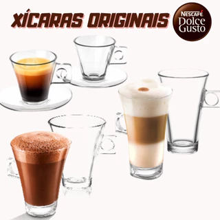 Jogo de Xícaras de Espresso com Pires Chocolate e Latte Nescafé Dolce Gusto Original