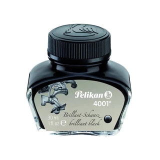 Tinta P/ Caneta Tinteiro Pelikan 4001 30ml Cor Preto OEM ( Sem Caixa ) Somente o Frasco Made in Germany
