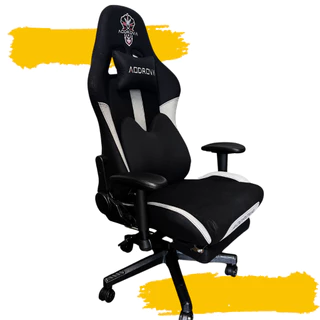 Cadeira Escritório Gamer Ergonômica Giratória Reclina 150kg Preta Bege