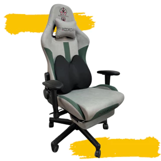 Cadeira Escritório Gamer Ergonômica Giratória Reclina 150kg Cinza Verde