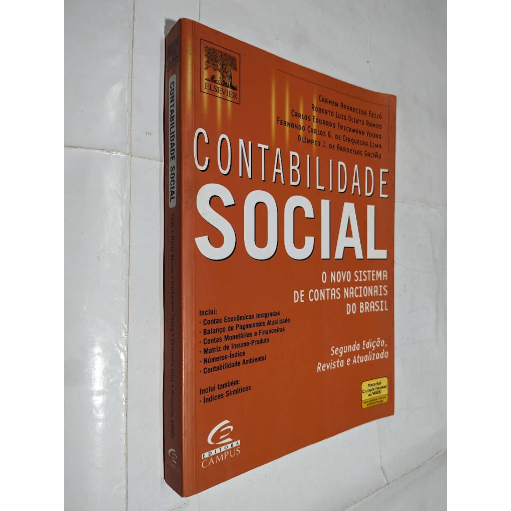 LIVRO - Contabilidade Social: o Novo Sistema de Contas Nacionais do Brasil - Carmen Aparecida Feijó