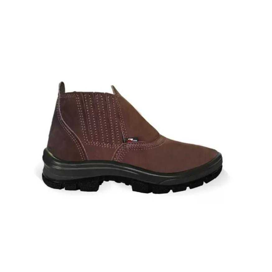 BOTINA ELASTICO NOBUCK CAFÉ S/B TP096 - CARTOM