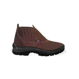 BOTINA ELASTICO NOBUCK CAFÉ S/B TP096 - CARTOM