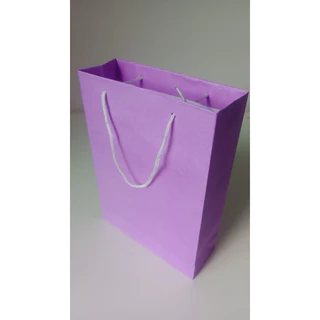 20/30/50 sacolas de papel cor lilás medida 24x17x6cm papel 120 gramas