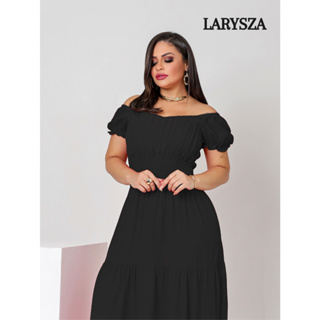 Vestido Elegante Liso Comprido