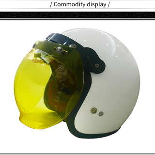 Viseira Para Capacete Aberto Custom Etceter Moto Pro Tork Bubble Bolha