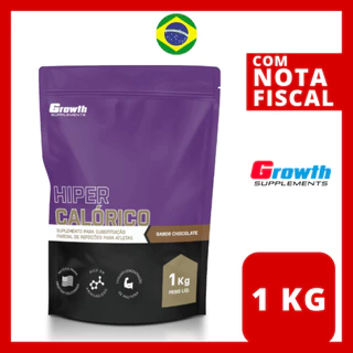 Hipercalórico Growth 1kg Chocolate TOP Original - Envio Imediato